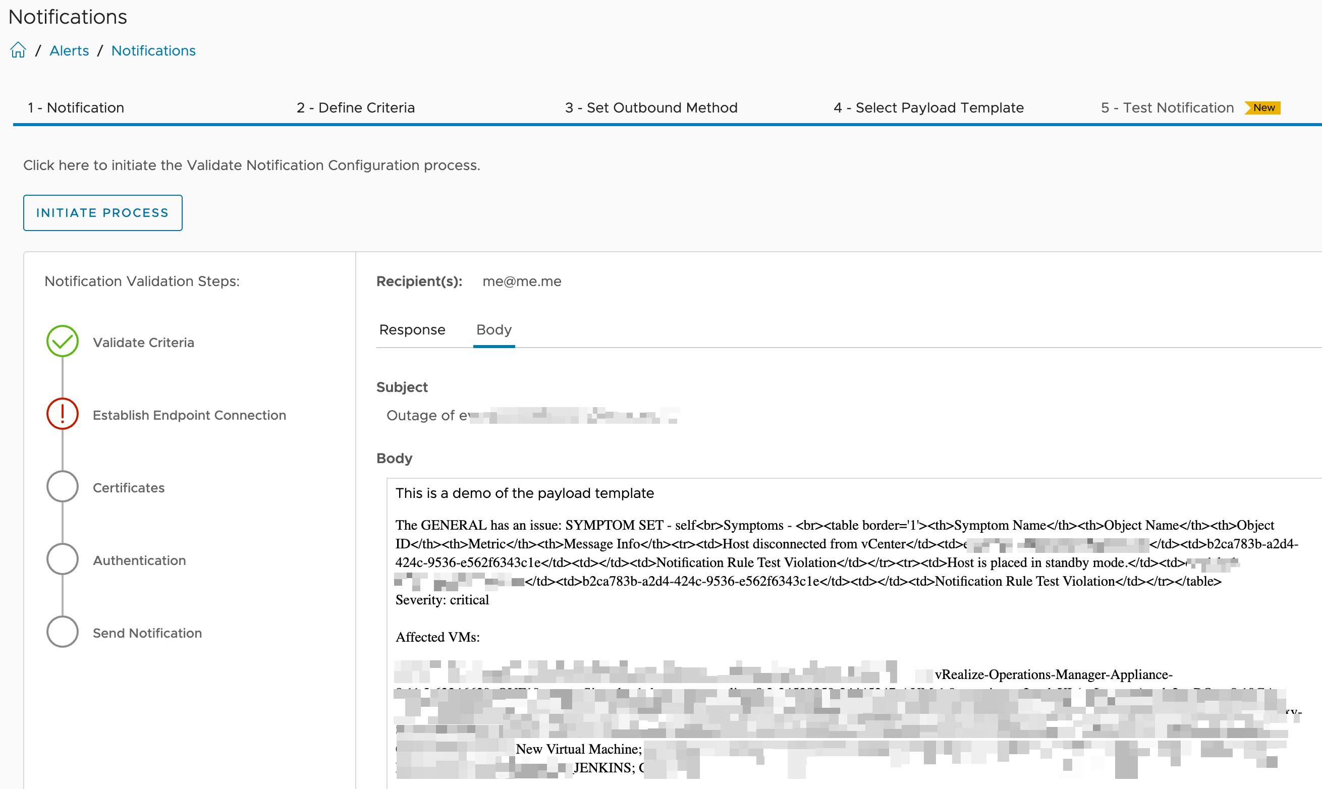 Validation results. Image Caption